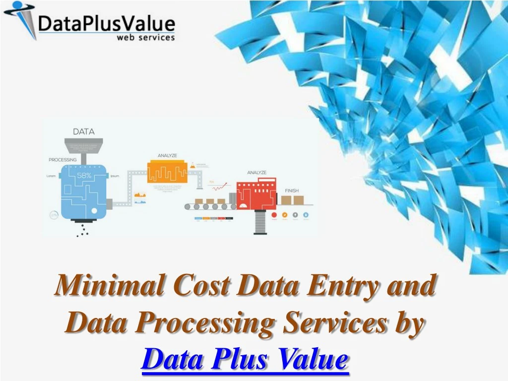 minimal cost data entry and data processing
