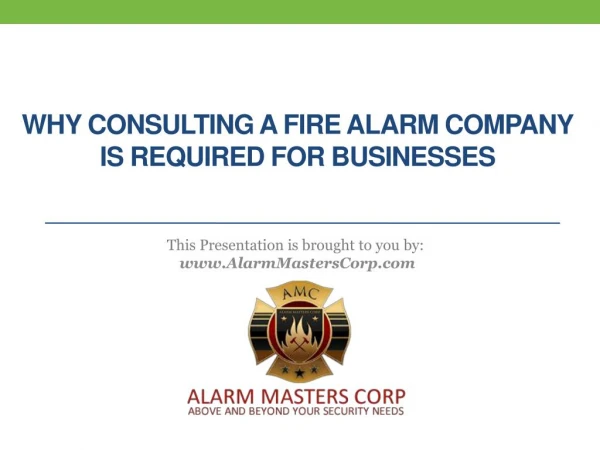 Why Consulting a Fire Alarm Company is Required for Businesses