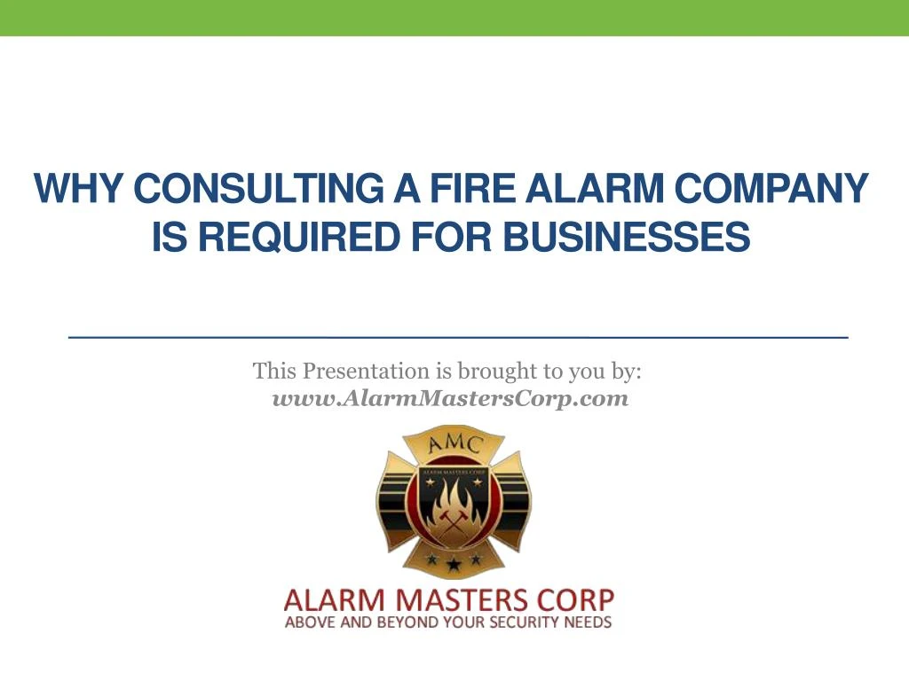 why consulting a fire alarm company is required for businesses