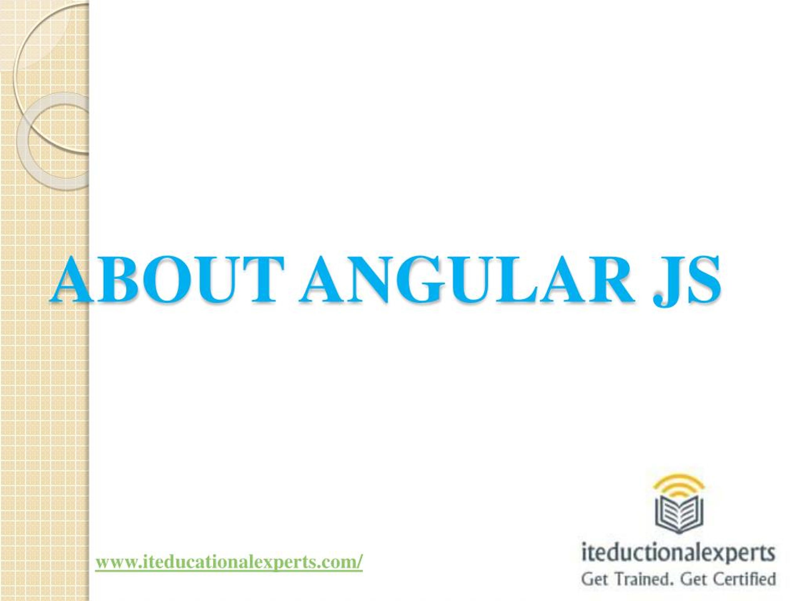 PPT - Angular JS Online training || Angular js online training in ...