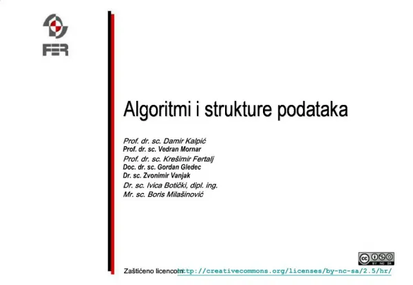 Algoritmi i strukture podataka