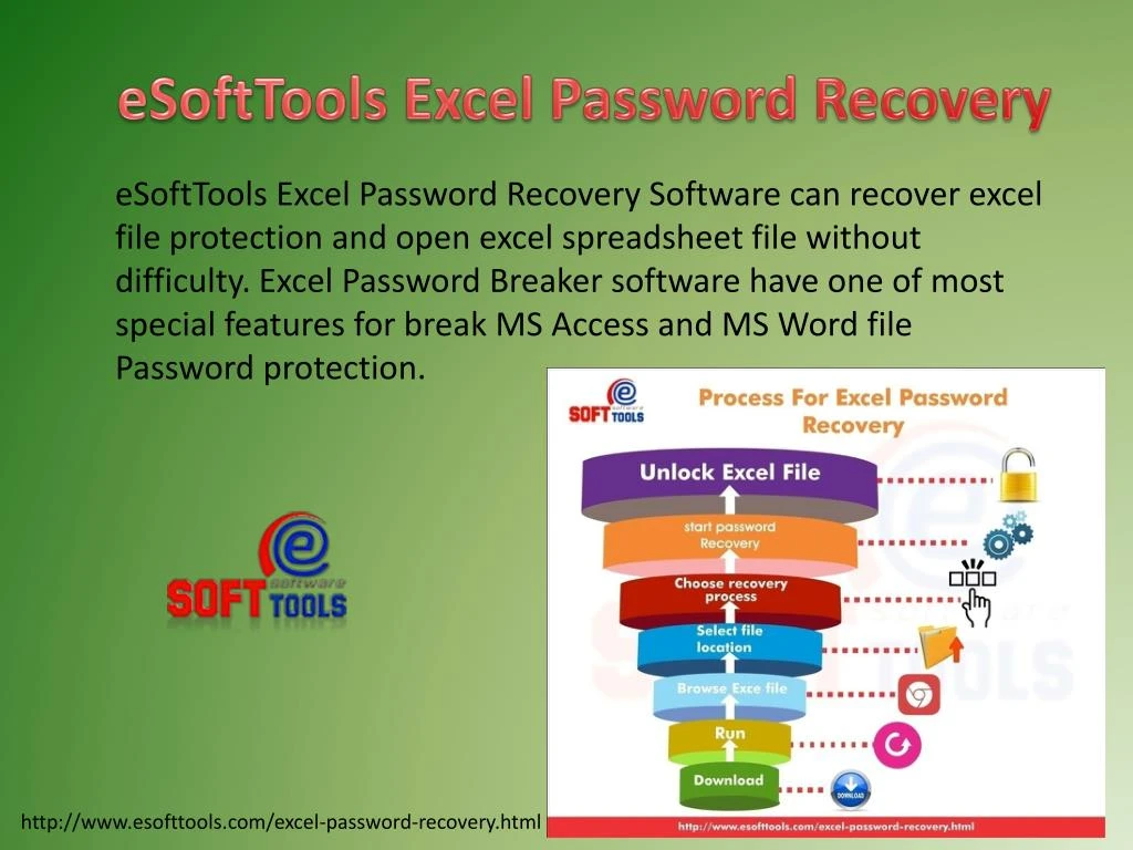 esofttools excel password recovery