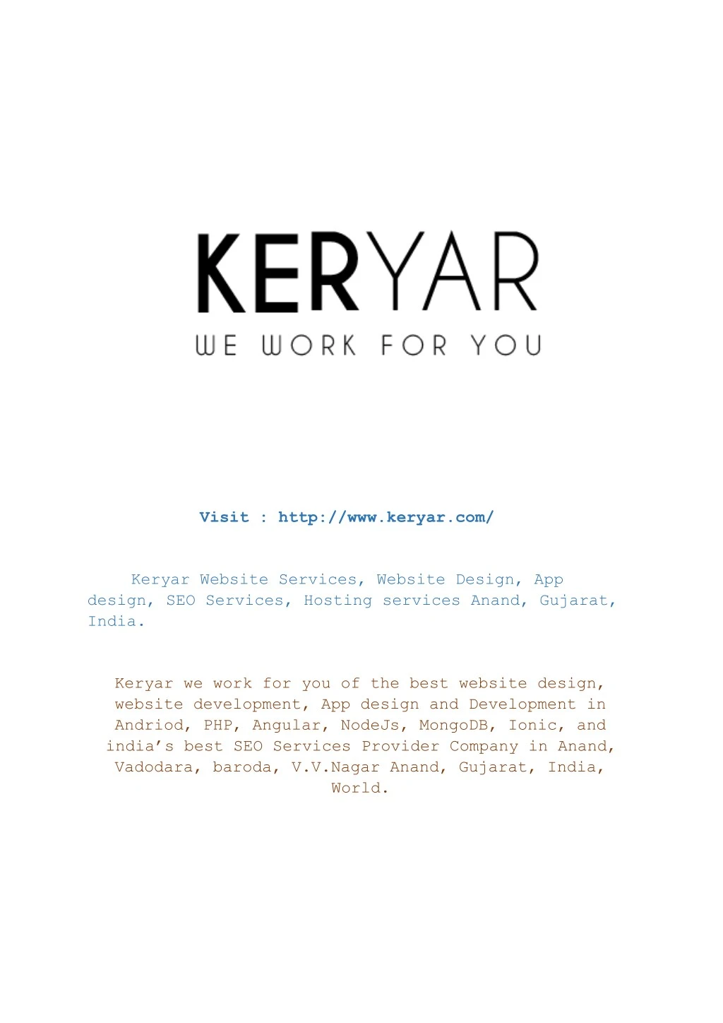 visit http www keryar com