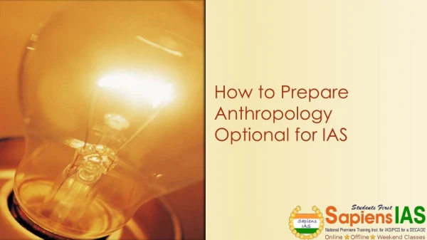 How to Prepare Anthropology Optional for IAS