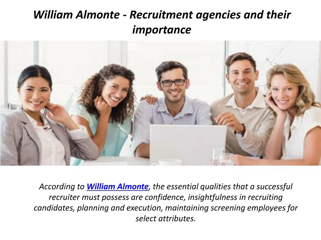 william almonte recruitment agencies and their