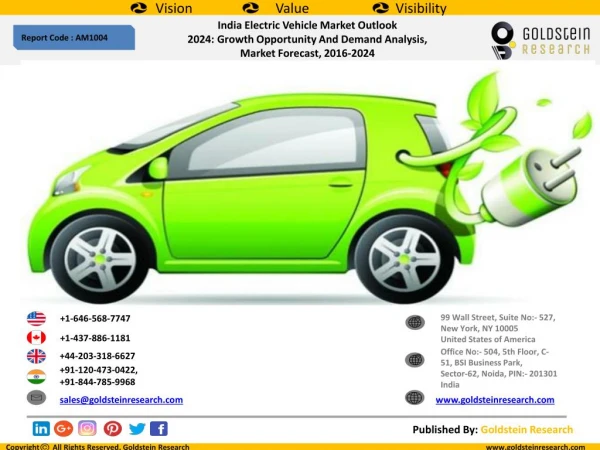 India Electric Vehicle Market Outlook 2024: Growth Opportunity And Demand Analysis, Market Forecast, 2016-2024