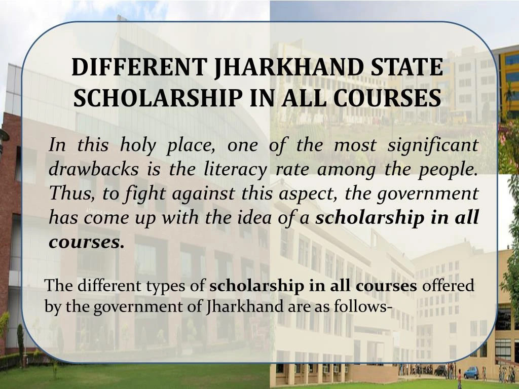different jharkhand state scholarship