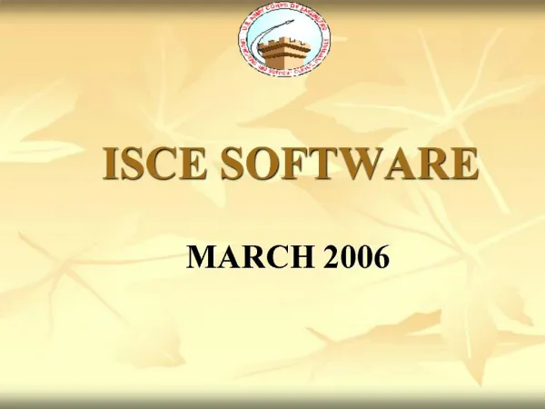 ISCE SOFTWARE