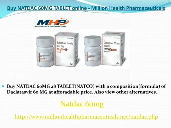 Buy NATDAC 60MG TABLET online - Million Health Pharmaceuticals