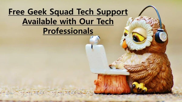 Free Geek Squad Tech Support Available with Our Tech Professionals- PPT Download