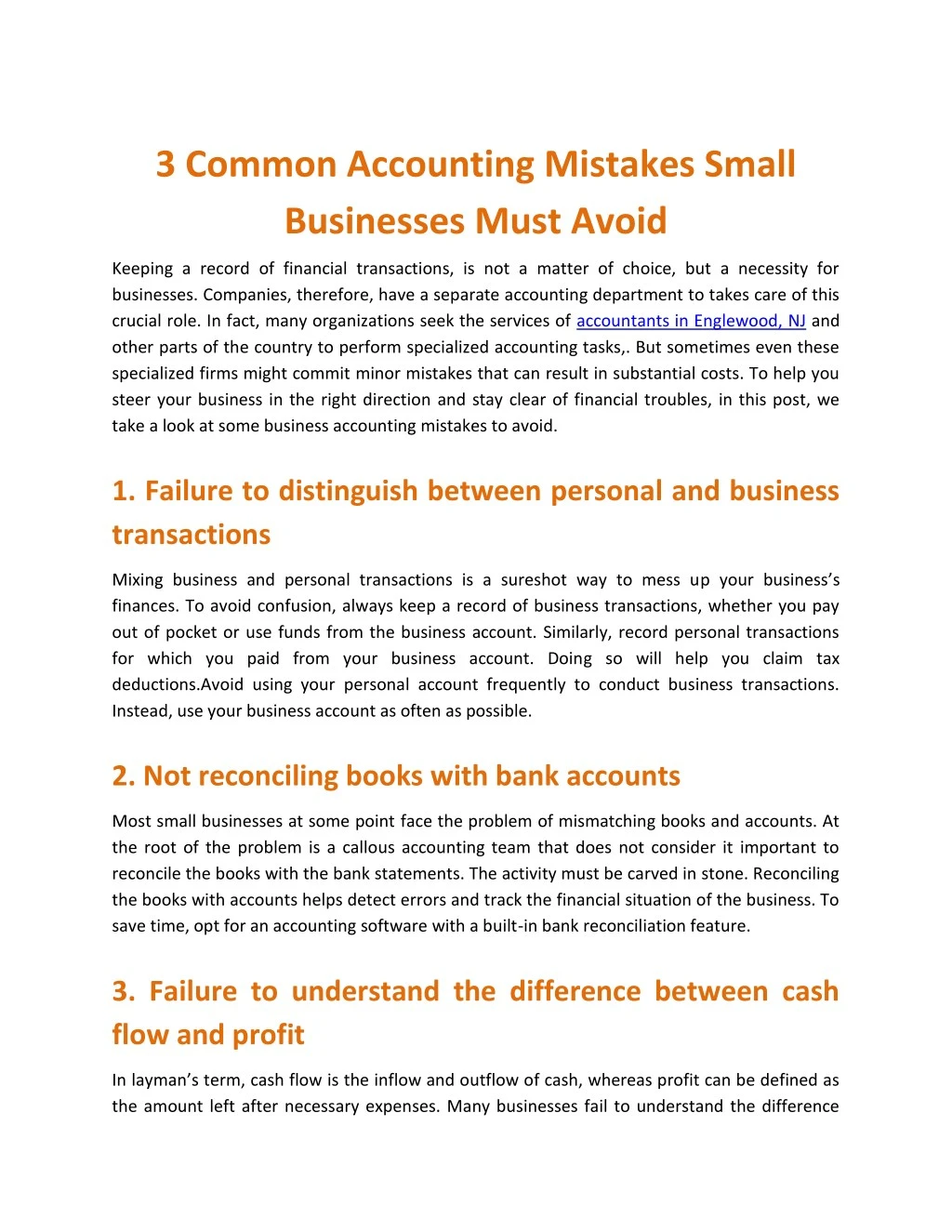 3 common accounting mistakes small businesses