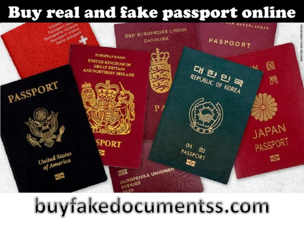 Buy Real and Fake Passport Online | Buy Passport Online