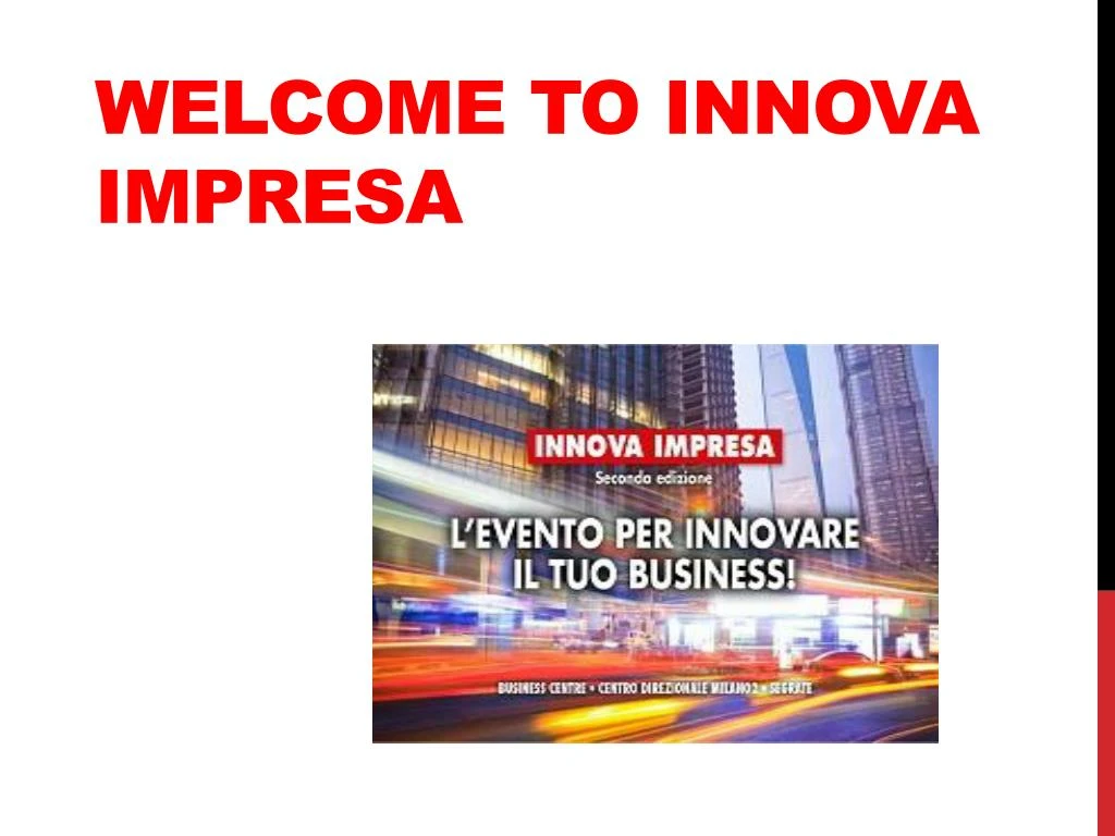 welcome to innova impresa