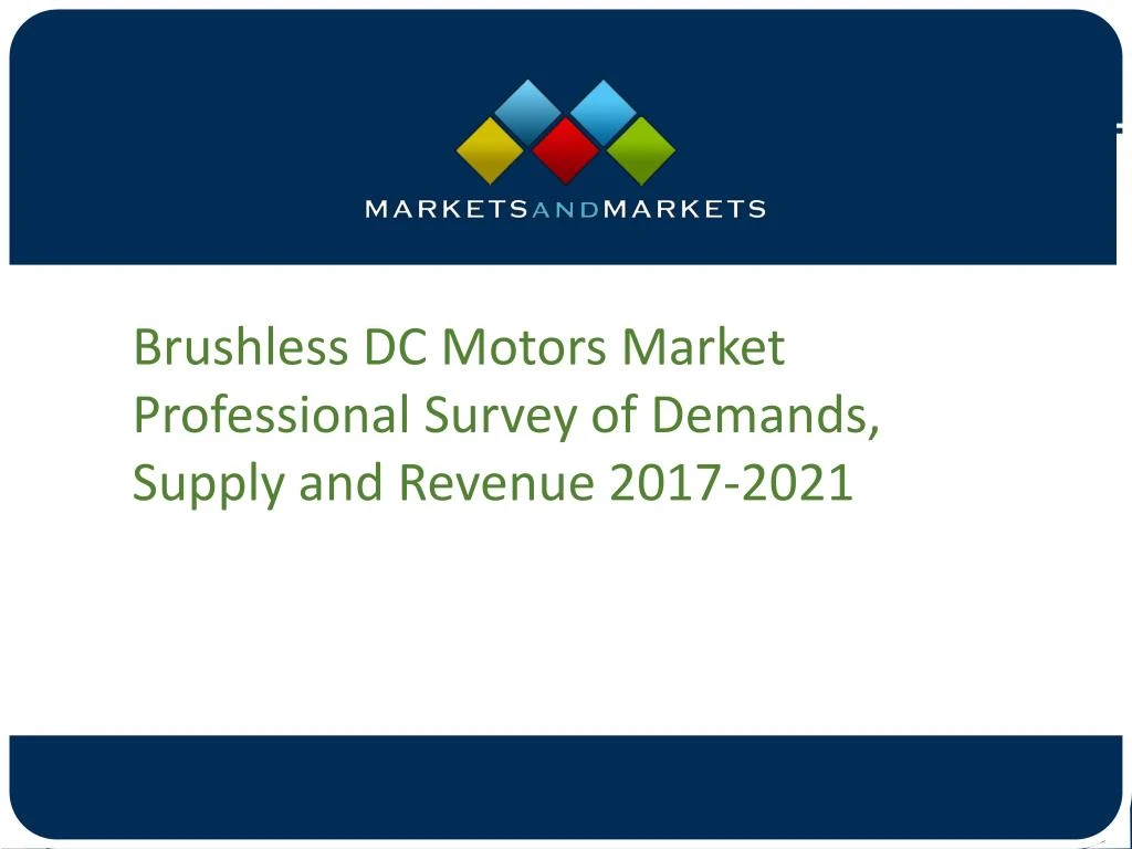 brushless dc motors market professional survey