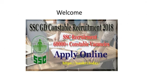 SSC GD Constable Recruitment 2018 Apply for 60,000 Constable Jobs