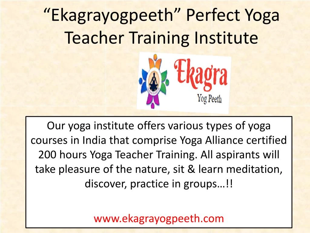 ekagrayogpeeth perfect yoga teacher training institute