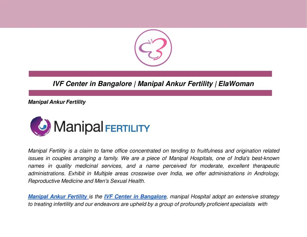 ivf center in bangalore manipal ankur fertility elawoman