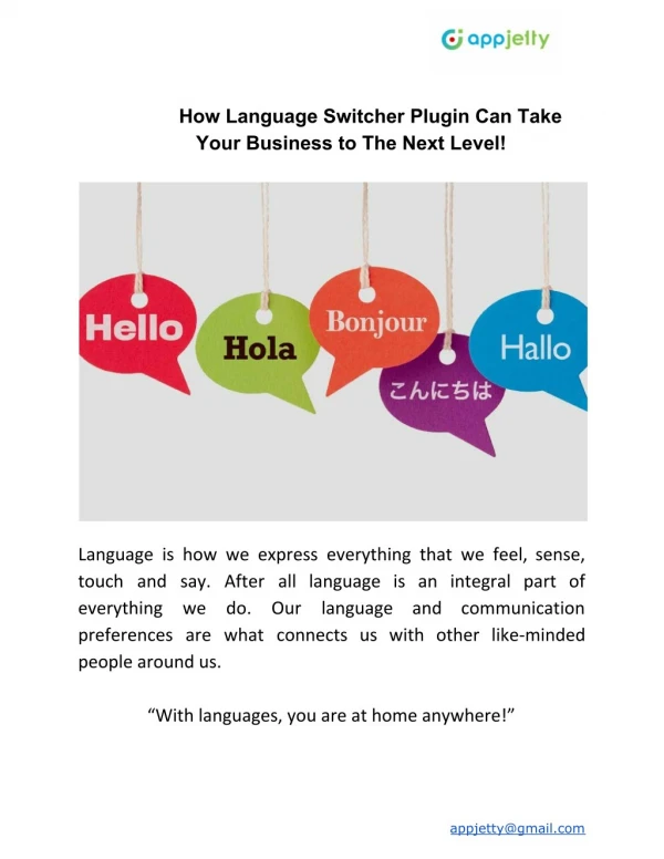How Language Switcher Plugin Can Take Your Business to The Next Level!