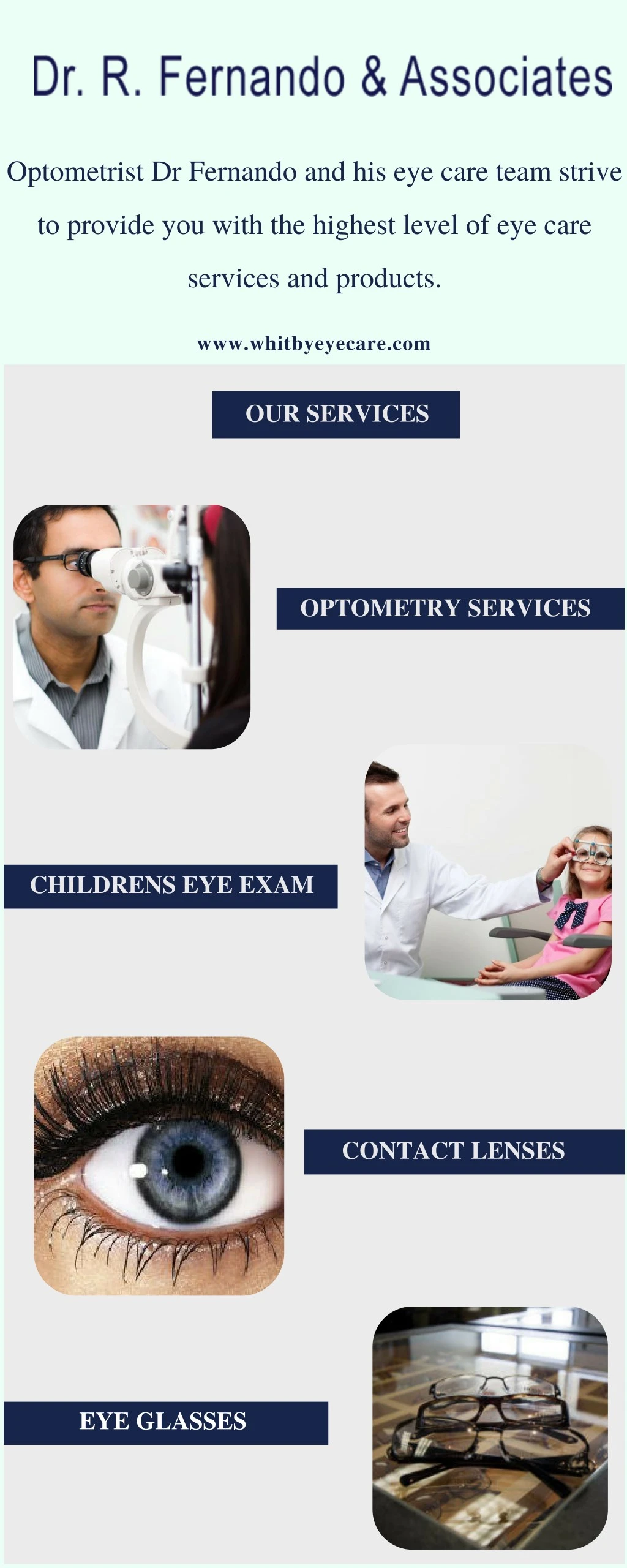 optometrist dr fernando and his eye care team
