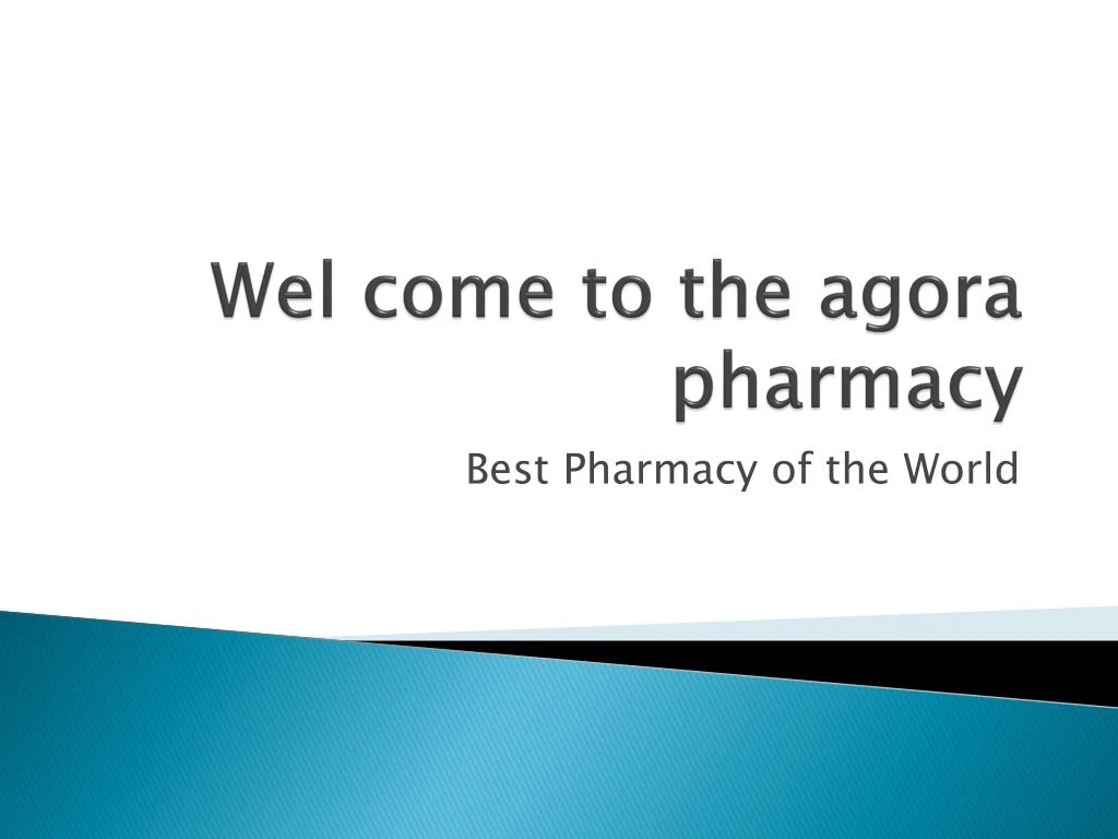 wel come to the agora pharmacy