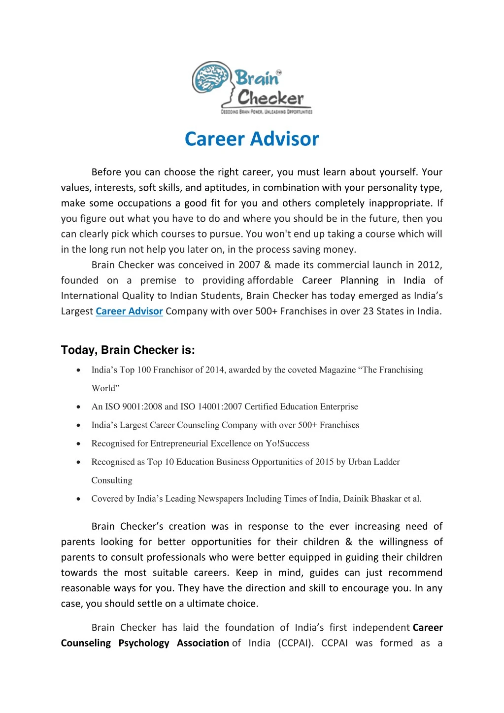 career advisor
