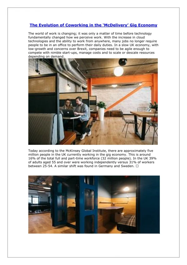 Coworking space in London by LeadCandy