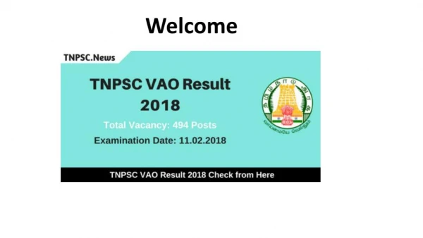 Download TNPSC VAO Result 2018 Check VAO Exam Result & Merit List