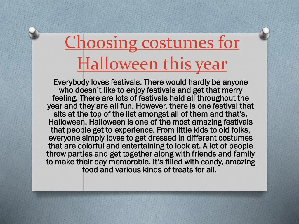 choosing costumes for halloween this year