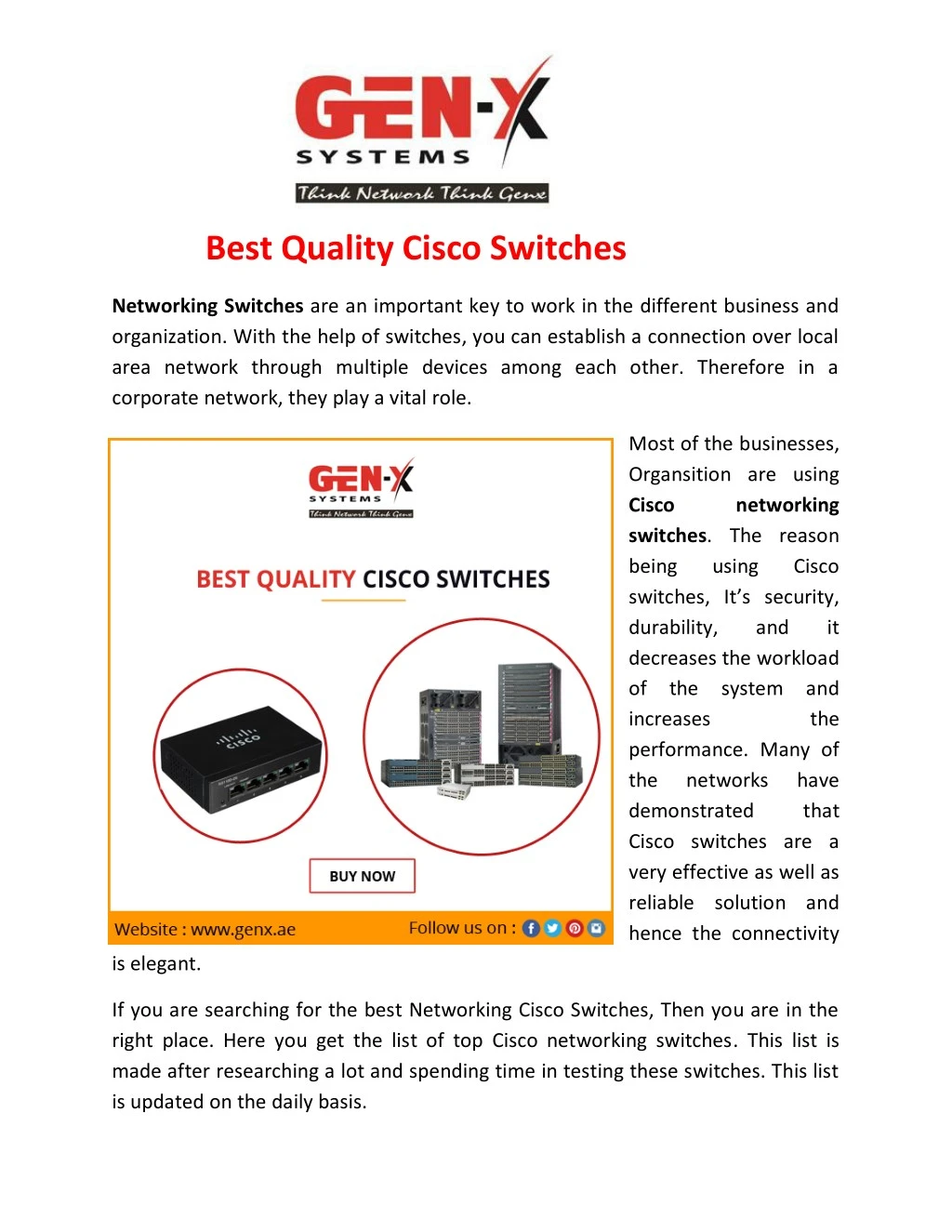 best quality cisco switches
