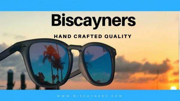 Handcrafted Sunglasses | Biscayners Miami