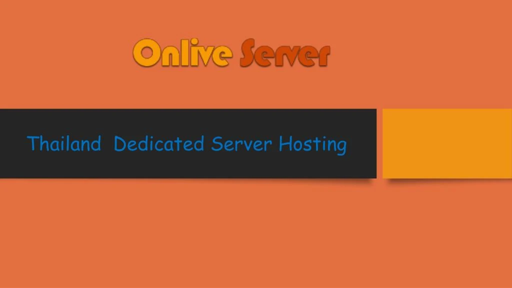 thailand dedicated server hosting
