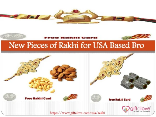 New Pieces of Rakhi for USA Based Bro