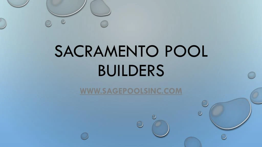 sacramento pool builders
