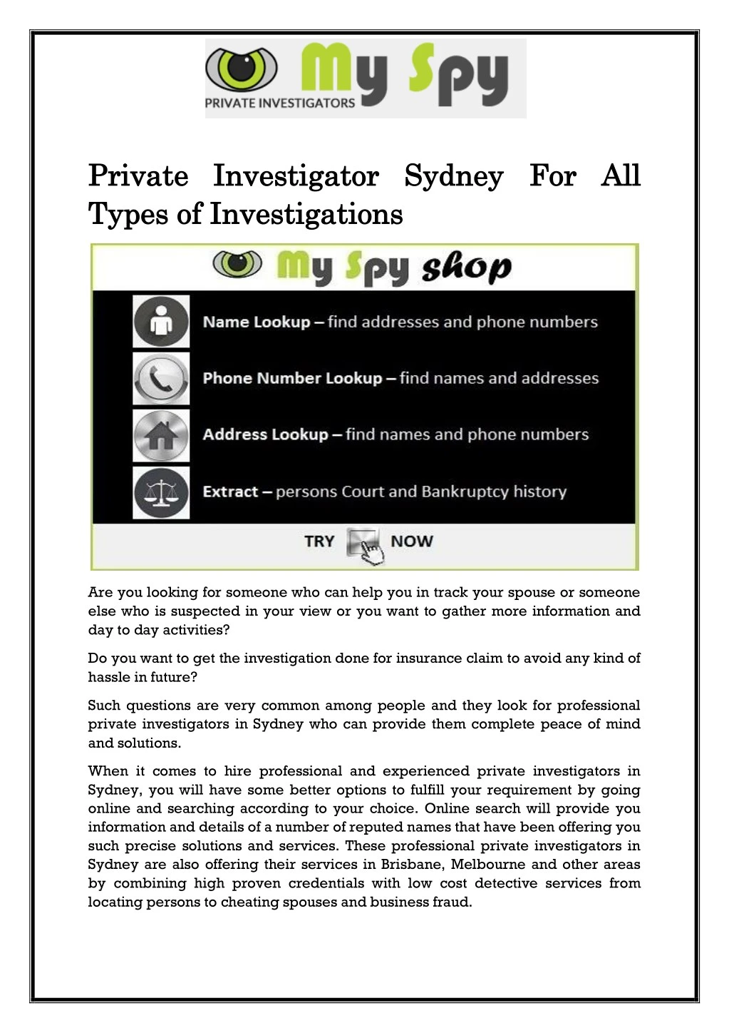 private investigator sydney private investigator