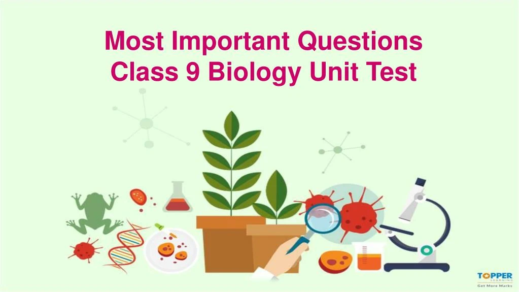 most important questions class 9 biology unit test