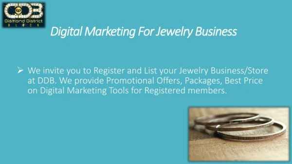 Digital Marketing For Jewelry Business