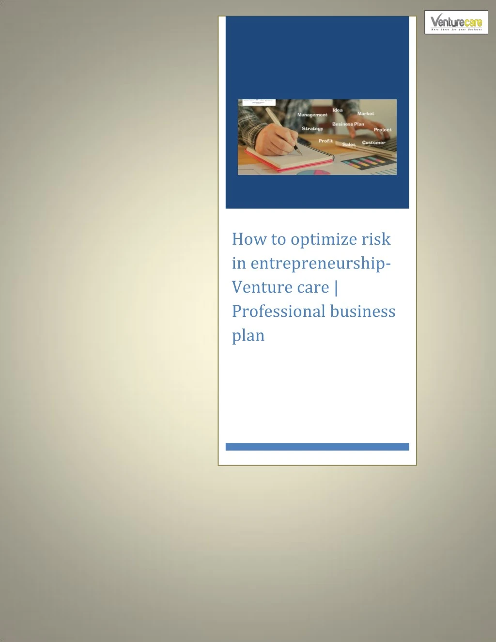 how to optimize risk in entrepreneurship venture