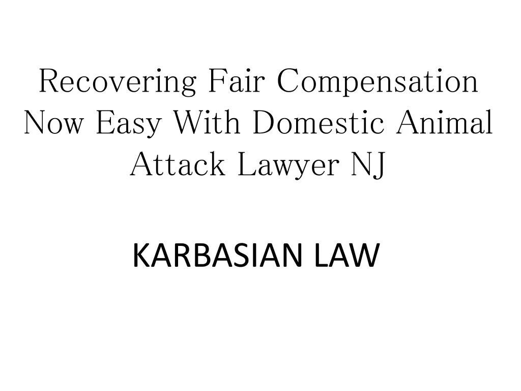 recovering fair compensation now easy with domestic animal attack lawyer nj
