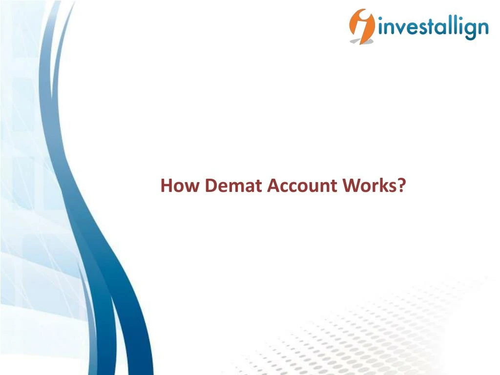 how demat account works
