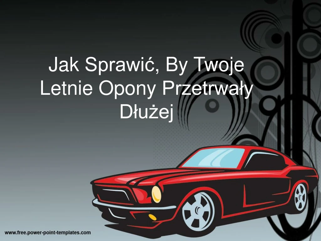 jak sprawi by twoje letnie opony przetrwa y d u ej