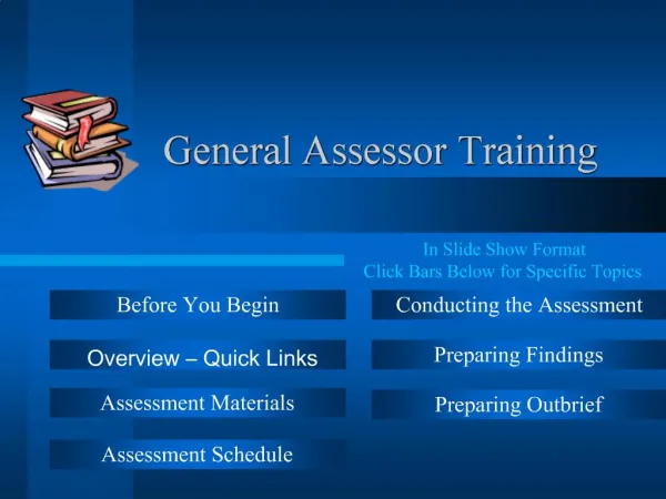 General Assessor Training