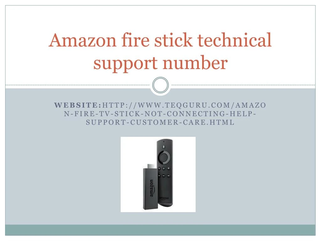 amazon fire stick technical support number