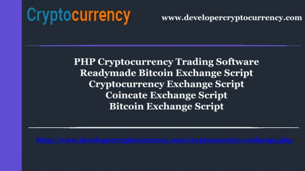Readymade Bitcoin Exchange Script | Bitcoin Exchange Script | PHP Cryptocurrency Trading Software