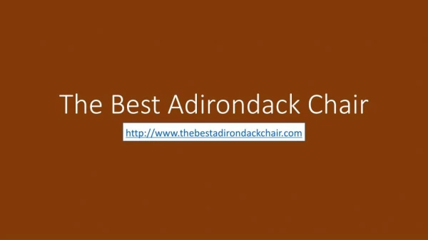 Consider These 5 Tips When Buying Adirondack Patio Furniture Online