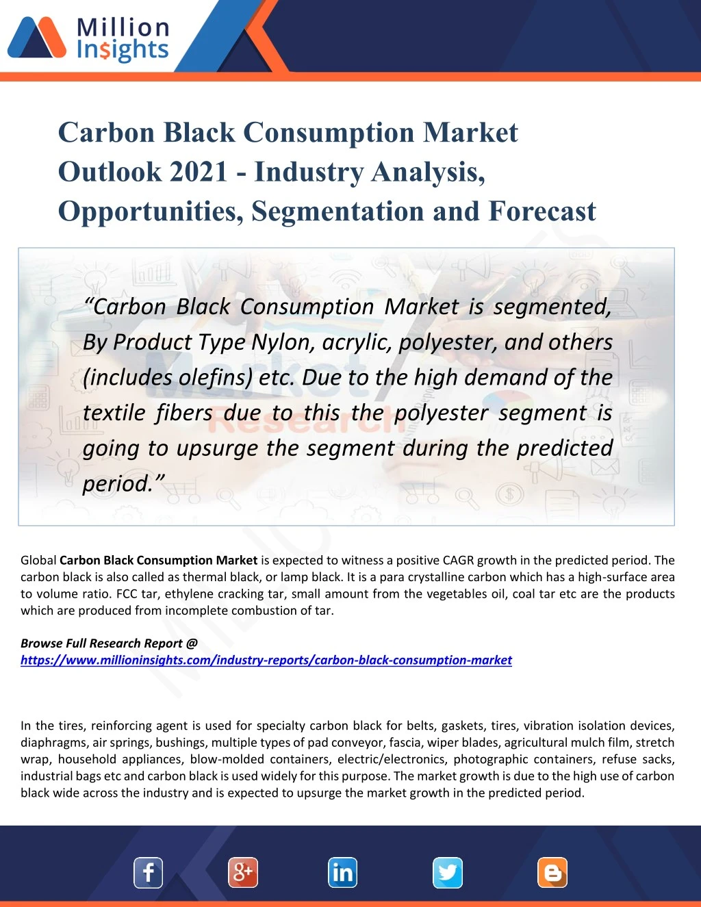 carbon black consumption market outlook 2021