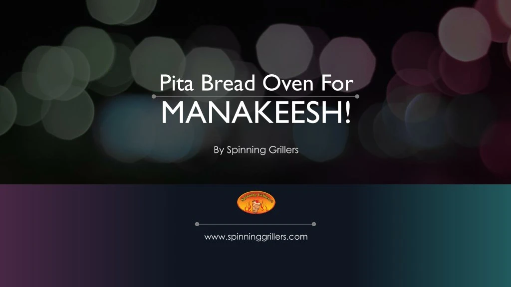 pita bread oven for manakeesh