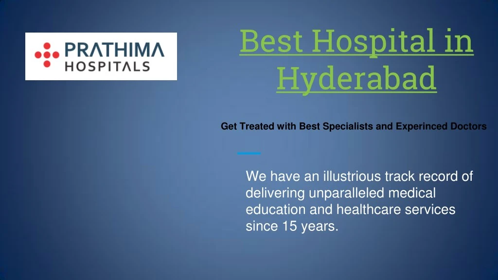 best hospital in hyderabad