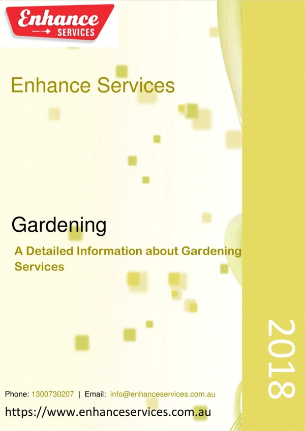 A Professional and Perfect Gardening Services in Melbourne | Enhance Services
