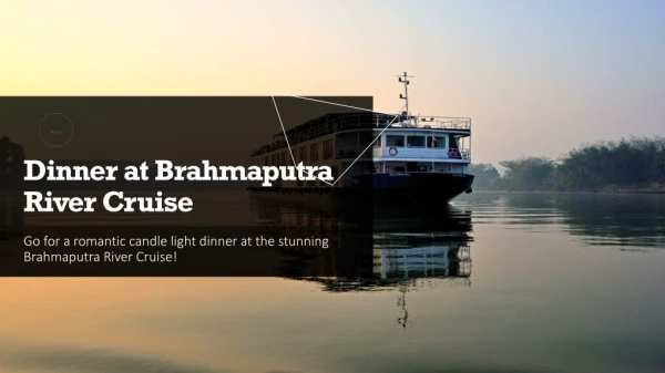 Dinner at brahmaputra river cruise