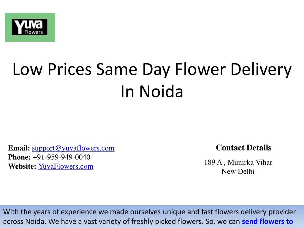 low prices same day flower delivery in noida